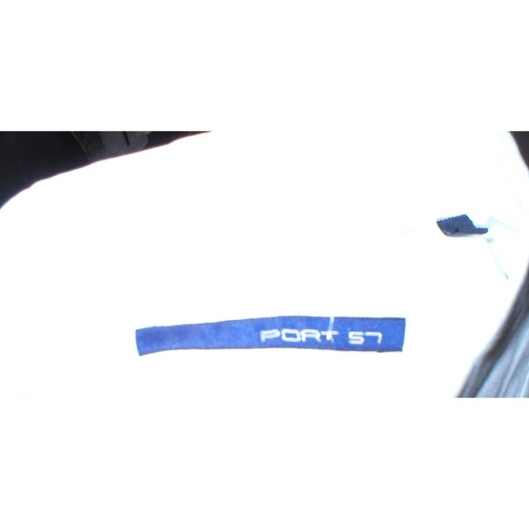 NWT New Womens L Designer PORT 57 White Top Blouse Button Down Dress Italy LS - Picture 11 of 11